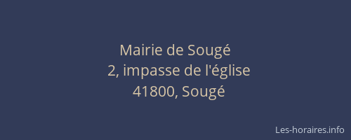 Mairie de Soug&eacute;