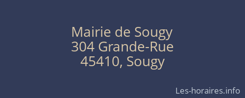 Mairie de Sougy