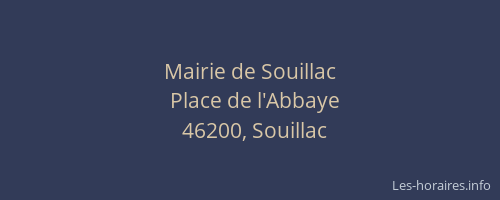 Mairie de Souillac