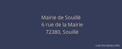 Mairie de Souill&eacute;