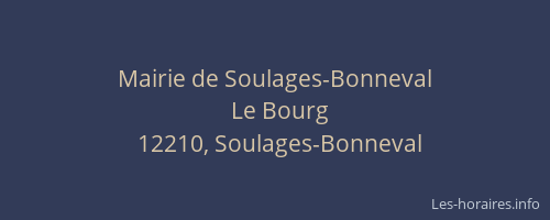 Mairie de Soulages-Bonneval