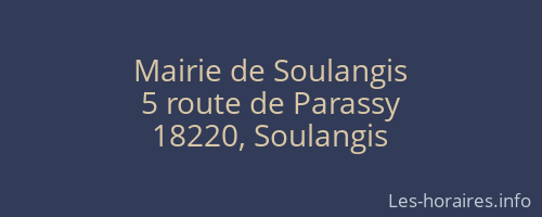 Mairie de Soulangis