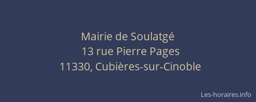 Mairie de Soulatgé