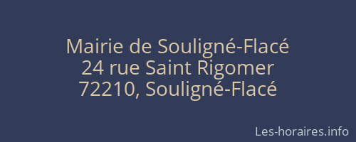 Mairie de Souligné-Flacé