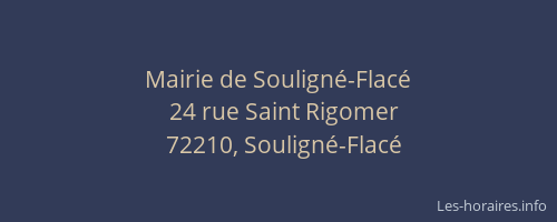 Mairie de Soulign&eacute;-Flac&eacute;