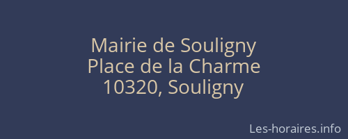 Mairie de Souligny