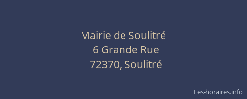Mairie de Soulitré