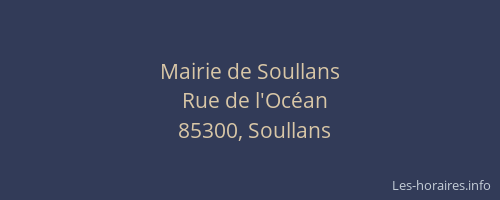 Mairie de Soullans