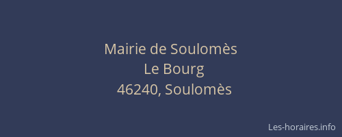 Mairie de Soulom&egrave;s
