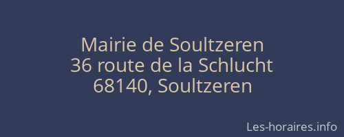 Mairie de Soultzeren