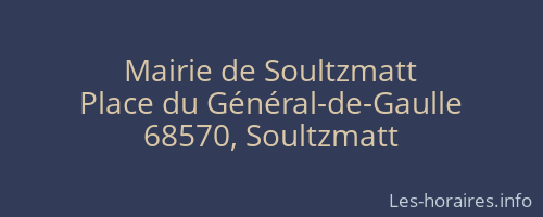 Mairie de Soultzmatt