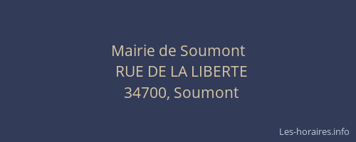 Mairie de Soumont