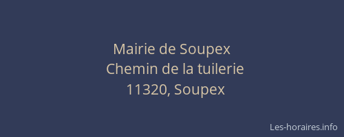 Mairie de Soupex