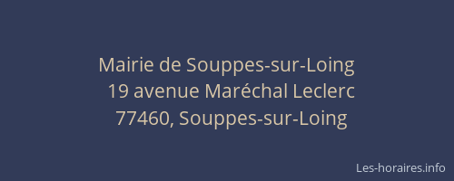 Mairie de Souppes-sur-Loing