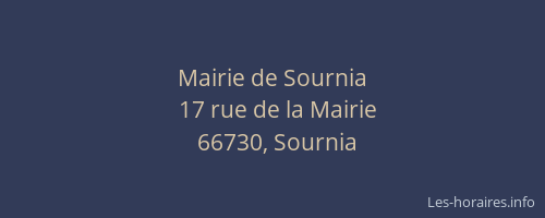 Mairie de Sournia