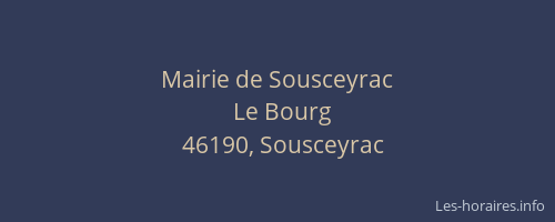 Mairie de Sousceyrac