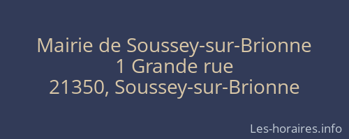 Mairie de Soussey-sur-Brionne