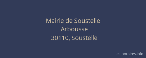 Mairie de Soustelle