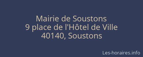 Mairie de Soustons