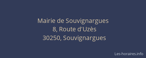 Mairie de Souvignargues