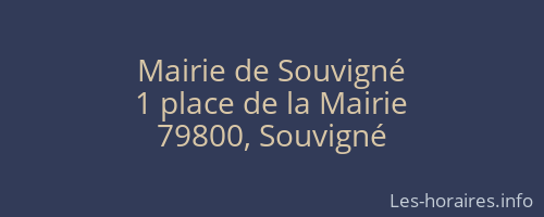 Mairie de Souvigné