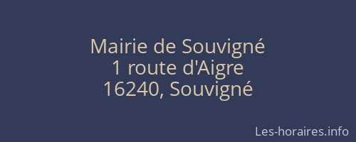 Mairie de Souvigné