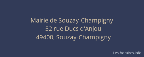 Mairie de Souzay-Champigny