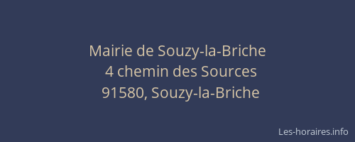 Mairie de Souzy-la-Briche