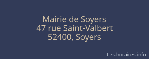 Mairie de Soyers