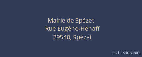 Mairie de Sp&eacute;zet