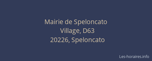 Mairie de Speloncato