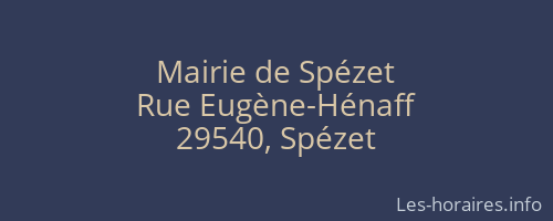Mairie de Spézet