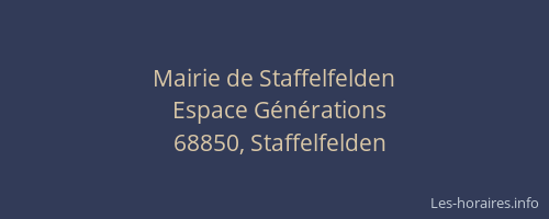 Mairie de Staffelfelden