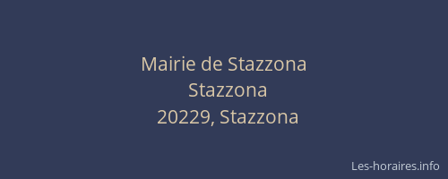 Mairie de Stazzona