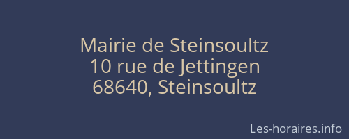 Mairie de Steinsoultz