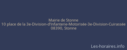 Mairie de Stonne