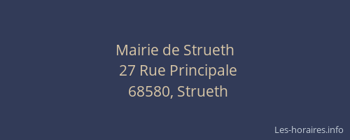 Mairie de Strueth