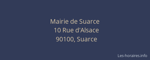 Mairie de Suarce