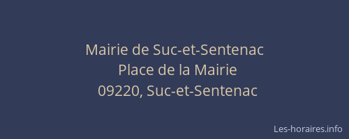 Mairie de Suc-et-Sentenac