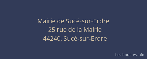 Mairie de Sucé-sur-Erdre
