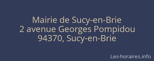 Mairie de Sucy-en-Brie