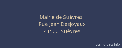Mairie de Su&egrave;vres