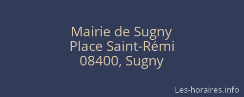 Mairie de Sugny