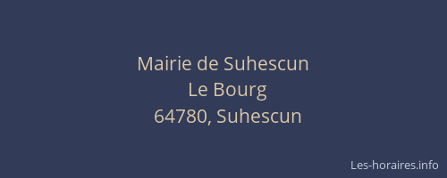 Mairie de Suhescun