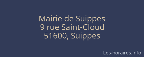 Mairie de Suippes