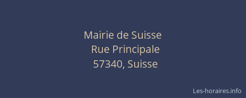 Mairie de Suisse