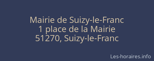 Mairie de Suizy-le-Franc