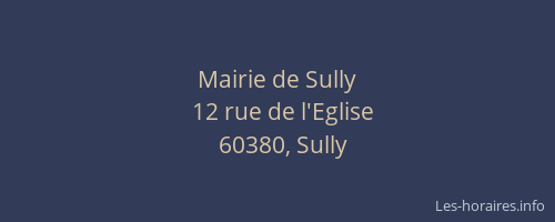 Mairie de Sully