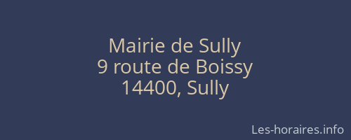 Mairie de Sully