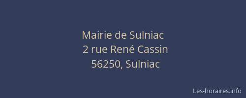 Mairie de Sulniac